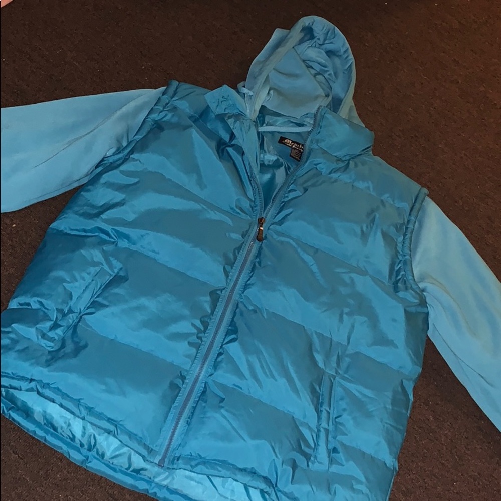 Baby Blue Puffy Winter Coat For Men !